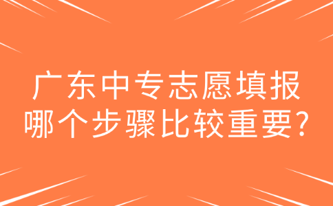 廣東中專志愿填報(bào)哪個(gè)步驟比較重要?