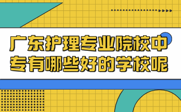廣東護(hù)理專(zhuān)業(yè)院校中專(zhuān)有哪些好的學(xué)校呢