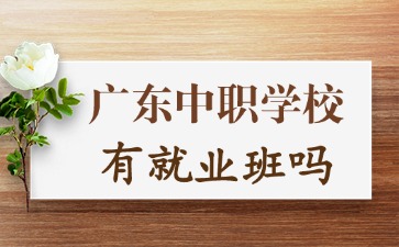 廣東中職學(xué)校有就業(yè)班嗎