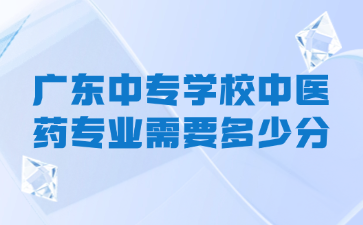 廣東中專學(xué)校中醫(yī)藥專業(yè)需要多少分